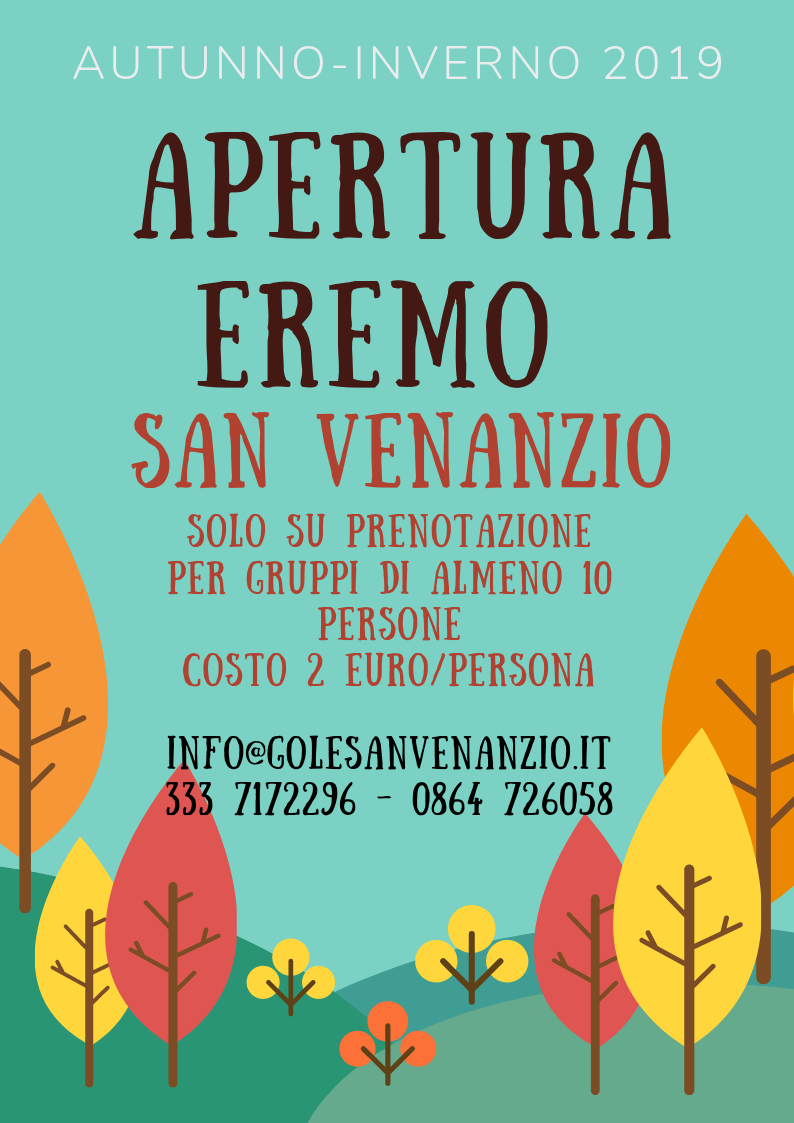 You are currently viewing APERTURA AUTUNNO – INVERNO 2019/2020